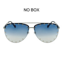 Load image into Gallery viewer, Designer Oversize Pilot Shape Sunglasses With Flexiable Temple Women  Glass плаття осінь 2023 очки стрекозы