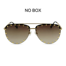 Load image into Gallery viewer, Designer Oversize Pilot Shape Sunglasses With Flexiable Temple Women  Glass плаття осінь 2023 очки стрекозы