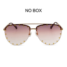 Load image into Gallery viewer, Designer Oversize Pilot Shape Sunglasses With Flexiable Temple Women  Glass плаття осінь 2023 очки стрекозы