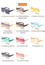 Load image into Gallery viewer, Designer Oversized Blingbling Crystal Sun Glasses Women 2023 Square Zircon Rimless Rhinestone Gafas De Sol Sunglasses