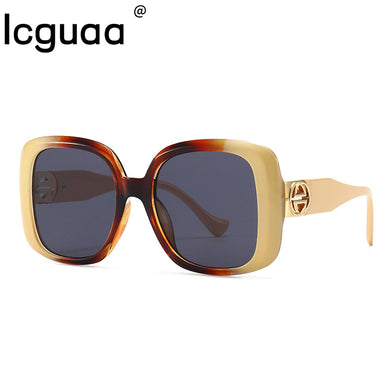 Designer Oversized Square Sunglasses For Women Men 2023 Gradient Colors Tortoiseshell Sun Glasses glasses Big