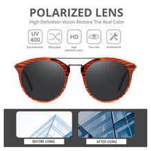 Load image into Gallery viewer, Designer Retro Pilot Sunglasses Men Polarized TR90 Frame Round Sun Glasses for Driving Shades for Women