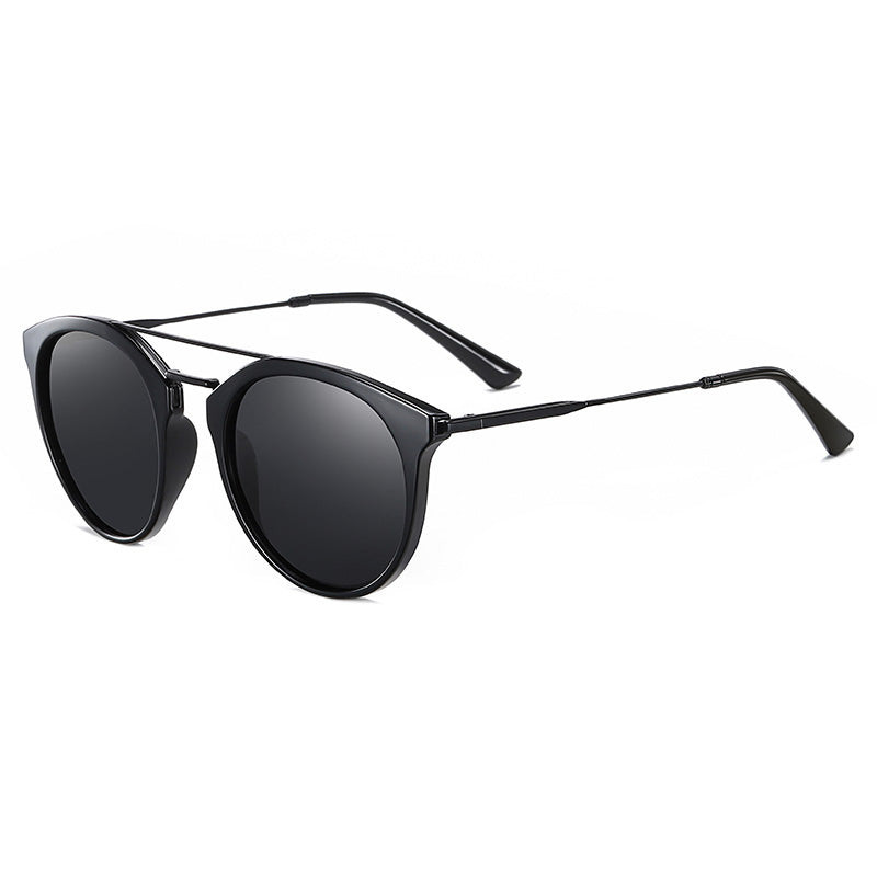 Designer Retro Pilot Sunglasses Men Polarized TR90 Frame Round Sun Glasses for Driving Shades for Women