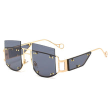 Load image into Gallery viewer, Designer Rimless Oversized Eyewear Punk Women Men Sunglasses Sun Glasses Trendy Oculos Vintage Shades Retro Gafas