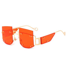 Load image into Gallery viewer, Designer Rimless Oversized Eyewear Punk Women Men Sunglasses Sun Glasses Trendy Oculos Vintage Shades Retro Gafas