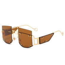 Load image into Gallery viewer, Designer Rimless Oversized Eyewear Punk Women Men Sunglasses Sun Glasses Trendy Oculos Vintage Shades Retro Gafas