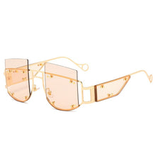 Load image into Gallery viewer, Designer Rimless Oversized Eyewear Punk Women Men Sunglasses Sun Glasses Trendy Oculos Vintage Shades Retro Gafas
