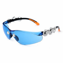 Carica l'immagine nel visualizzatore di Gallery, Diamond Cateye Sunglasses Women Men Goggle Sun Glasses Lady Brand Designer Colorful Lens Cool Pilot Eyewear UV400