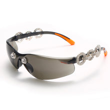 Carica l'immagine nel visualizzatore di Gallery, Diamond Cateye Sunglasses Women Men Goggle Sun Glasses Lady Brand Designer Colorful Lens Cool Pilot Eyewear UV400