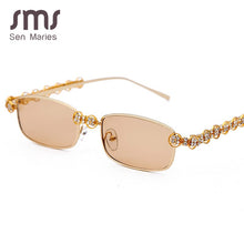 Load image into Gallery viewer, Diamond Rectangle Sunglasses Women 2023 Brand Designer Square Male Glasses Female Eyeglasses Clear Lens UV400