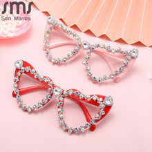 Load image into Gallery viewer, Diamond Sexy Heart Glasses Rhinestones Optical Glasses Frames Trends Women Vintage Eyeglasses De Sol Oculos