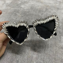 Load image into Gallery viewer, Diamond Sunglasses Sexy Cat eye Triangle Sun Glasses Handmade Party lunette de soleil