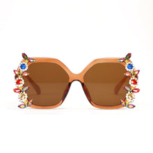 Load image into Gallery viewer, Diamond Sunglasses Women  Oversized Square Rhinestone Sun Glasses Bomb Crystal Gafas Shades UV400 Ladies Eyewear