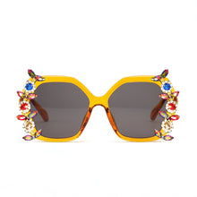 Load image into Gallery viewer, Diamond Sunglasses Women  Oversized Square Rhinestone Sun Glasses Bomb Crystal Gafas Shades UV400 Ladies Eyewear