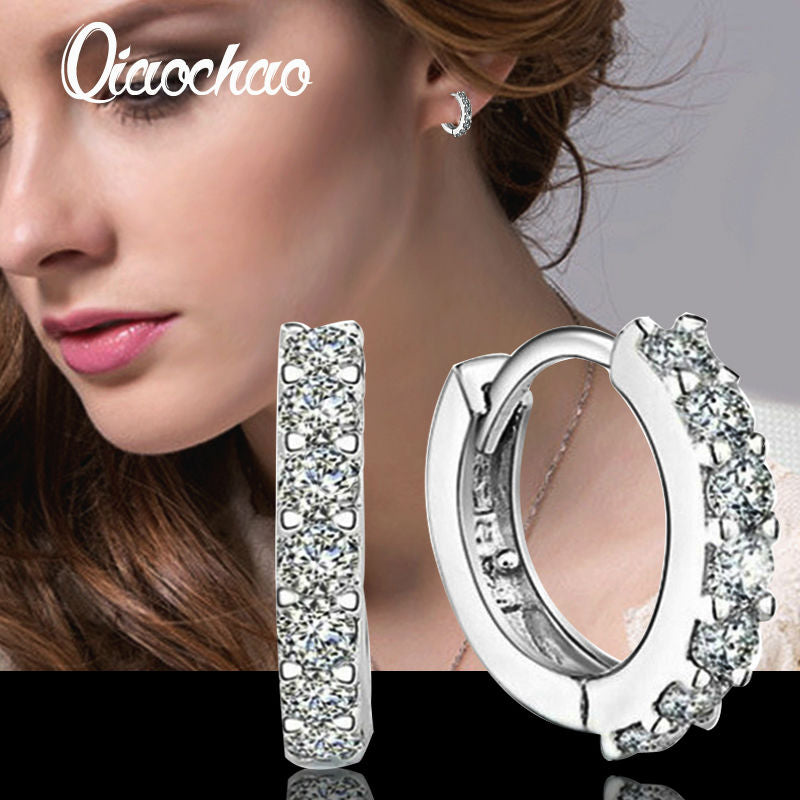 Luxury Ear Cuff Earring 6pcs Marquise CZ Formed Brilliant Flower Stud Earrings with Zircon Stone Women Birthd Gifts E241