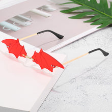 Load image into Gallery viewer, Bat Sunglasses Women Rimless Eyeglass Vintage Mirror Frameless Eyewears okulary przeciwsloneczne damskie