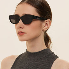Load image into Gallery viewer, Cat Eye Sunglasses Women Vintage Black Square Sun Glasses Shades For Men Mirror Eyewear Ladies Sun Glasses UV400