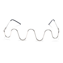 Load image into Gallery viewer, Diamond eyeglasses Alloy Frame for Women green and Red Pink Gem Lensless Chain Pendant Half Frame glasses