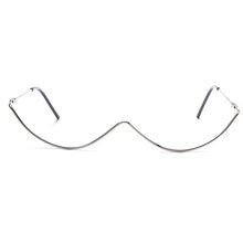 Load image into Gallery viewer, Luxury Fashion Diamond eyeglasses Alloy Frame for Women green and Red Pink Gem Lensless Chain Pendant Half Frame glasses