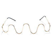 Load image into Gallery viewer, Luxury Fashion Diamond eyeglasses Alloy Frame for Women green and Red Pink Gem Lensless Chain Pendant Half Frame glasses