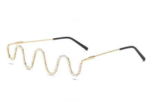Load image into Gallery viewer, Fire Flame Sunglasses Women Rimless Wave Sun Glasses Metal Shades For Vintage Women Mirror Eyewear UV400
