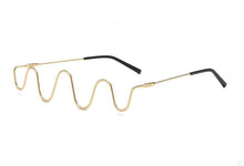 Load image into Gallery viewer, Fire Flame Sunglasses Women Rimless Wave Sun Glasses Metal Shades For Vintage Women Mirror Eyewear UV400