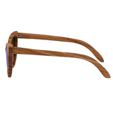 Carica l'immagine nel visualizzatore di Gallery, Polarized Sunglasses For Women Cat eye Sunglasses Wood Glasses With box Wooden ocularia solaria Gafas de sol
