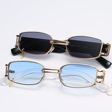 Load image into Gallery viewer, Rectangle Sunglasses Women Brand Designer Metal Big Frame Glasses Punk Shades Women Sun Glasses UV400 Unisex
