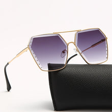 Carica l'immagine nel visualizzatore di Gallery, Sexy Square Cat Eye Sunglasses Women Rimless Cat-eye Sun Glasses Metal Shades for Vintage Women Eyewear UV400