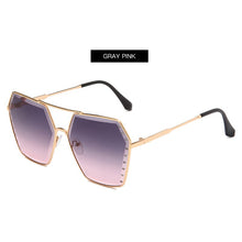 Carica l'immagine nel visualizzatore di Gallery, Sexy Square Cat Eye Sunglasses Women Rimless Cat-eye Sun Glasses Metal Shades for Vintage Women Eyewear UV400