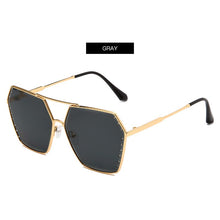 Carica l'immagine nel visualizzatore di Gallery, Sexy Square Cat Eye Sunglasses Women Rimless Cat-eye Sun Glasses Metal Shades for Vintage Women Eyewear UV400