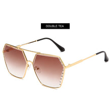 Carica l'immagine nel visualizzatore di Gallery, Sexy Square Cat Eye Sunglasses Women Rimless Cat-eye Sun Glasses Metal Shades for Vintage Women Eyewear UV400