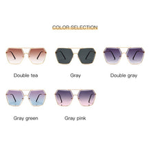 Carica l'immagine nel visualizzatore di Gallery, Sexy Square Cat Eye Sunglasses Women Rimless Cat-eye Sun Glasses Metal Shades for Vintage Women Eyewear UV400