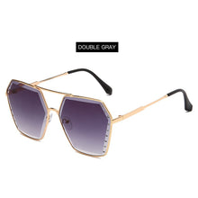 Carica l'immagine nel visualizzatore di Gallery, Sexy Square Cat Eye Sunglasses Women Rimless Cat-eye Sun Glasses Metal Shades for Vintage Women Eyewear UV400