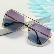 Carica l'immagine nel visualizzatore di Gallery, Sexy Square Cat Eye Sunglasses Women Rimless Cat-eye Sun Glasses Metal Shades for Vintage Women Eyewear UV400