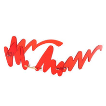 Load image into Gallery viewer, Wave Punk Sunglasses Women 2023 Rimless Sun Glasses red wave Shades For Vintage Men Women Unique Doodle Glasses