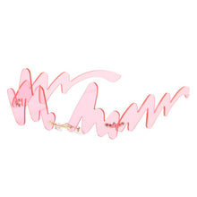 Load image into Gallery viewer, Wave Punk Sunglasses Women 2023 Rimless Sun Glasses red wave Shades For Vintage Men Women Unique Doodle Glasses