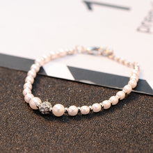 Carica l'immagine nel visualizzatore di Gallery, Luxury Fashion Women's Party Accessories Christmas Gifts Pearl Crystal Bracelet Jewelry Charm Bridal Wedding Jewelry