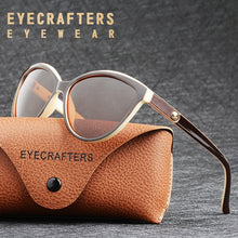 Load image into Gallery viewer, HD Polarized Women Sunglasses Ladies Vintage Brand Design Cat Eye Woman Female Black Sun Glasses oculos Eyewear