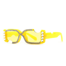 Load image into Gallery viewer, Irregular Square Sunglasses Rhinestone Recetangle Small Wear Glasses óculos de sol feminino очки Sunglasses