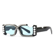 Load image into Gallery viewer, Irregular Square Sunglasses Rhinestone Recetangle Small Wear Glasses óculos de sol feminino очки Sunglasses