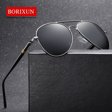 Men's Polarized Sunglasses Driving Sun Glasses For Men Women Brand Designer Male Vintage Black Pilot Sunglasses UV400