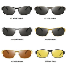 Load image into Gallery viewer, Men's Polarized Sunglasses Men Driving Fishing Designer Sun Glasses For Man Metal Vintage Goggles Shades Anti-glare UV400
