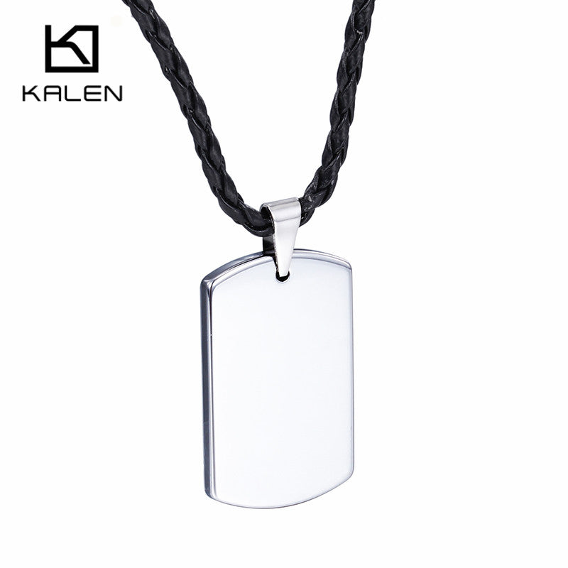 Luxury New Tungsten Steel Pendant Necklace For Best Friends Simple Design Modern Pendant High Qualty Men Pendant Necklace