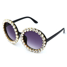 Load image into Gallery viewer, Oversize Round Sunglasses Women Handmake Rhinestones Sun Glasses Colorful Glasses Men Shades For Female Oculos