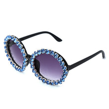 Load image into Gallery viewer, Oversize Round Sunglasses Women Handmake Rhinestones Sun Glasses Colorful Glasses Men Shades For Female Oculos