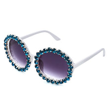 Load image into Gallery viewer, Oversize Round Sunglasses Women Handmake Rhinestones Sun Glasses Colorful Glasses Men Shades For Female Oculos