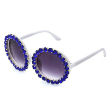 Load image into Gallery viewer, Oversize Round Sunglasses Women Handmake Rhinestones Sun Glasses Colorful Glasses Men Shades For Female Oculos