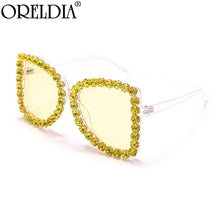 Load image into Gallery viewer, Oversized Square Diamond Sunglasses 2023Women Punk Cateye Sunshade Glasses Lady Brand Designer Eyeglasses Oculos De UV400