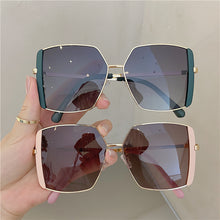 Load image into Gallery viewer, Oversized Square Sunglasses Men Women Vintage Metal Driving Sun Glasses Ladies Classic Polygon Eyewear Shades Gradient